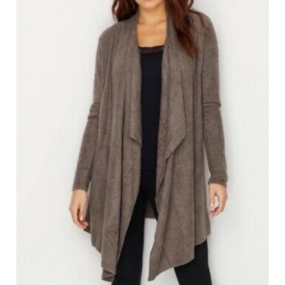 Barefoot Dreams Bamboo Chic‎ Lite Draped Open Front Cardigan Size Small/Medium